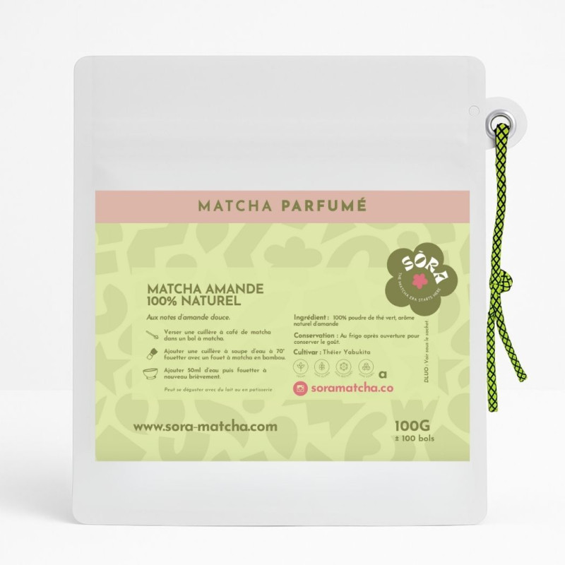 Matcha parfumé - Amande